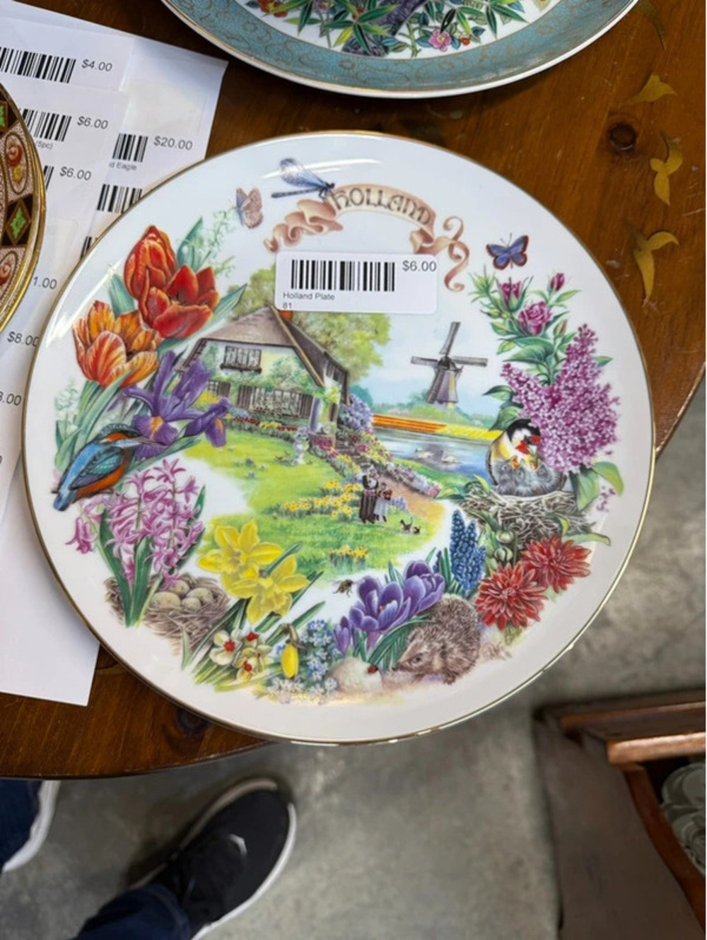 Vintage Holland Dutch Country Garden Collectors Plate
